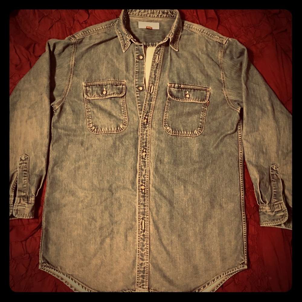 Vintage Denim Button Down - Medium